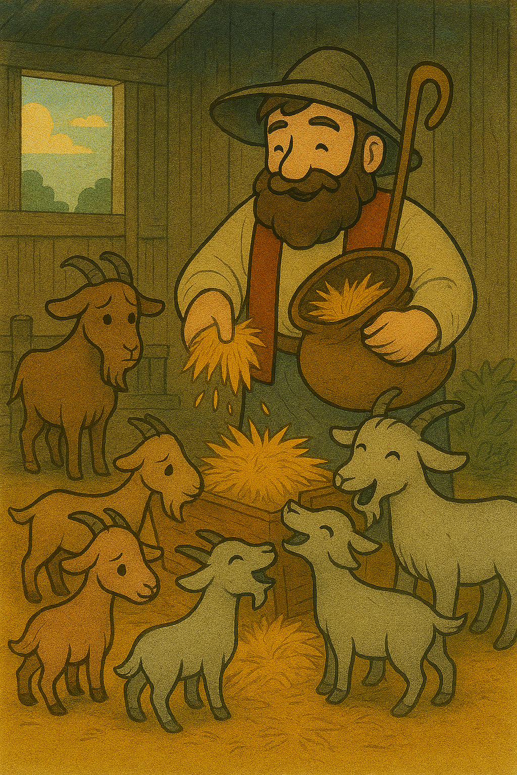 No.006「山羊飼いと野生の山羊」